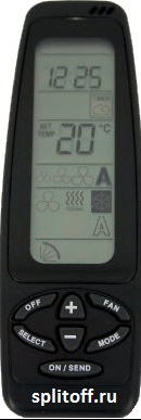 Пульт кондиционера Tadiran ZM9080  (ESC-RC-040)
  	